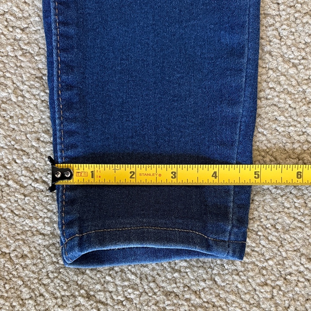 Wallflower Women's Dark Blue The Sassy High-Rise Skinny Jeans Size 3 Long - Picture 9 of 11